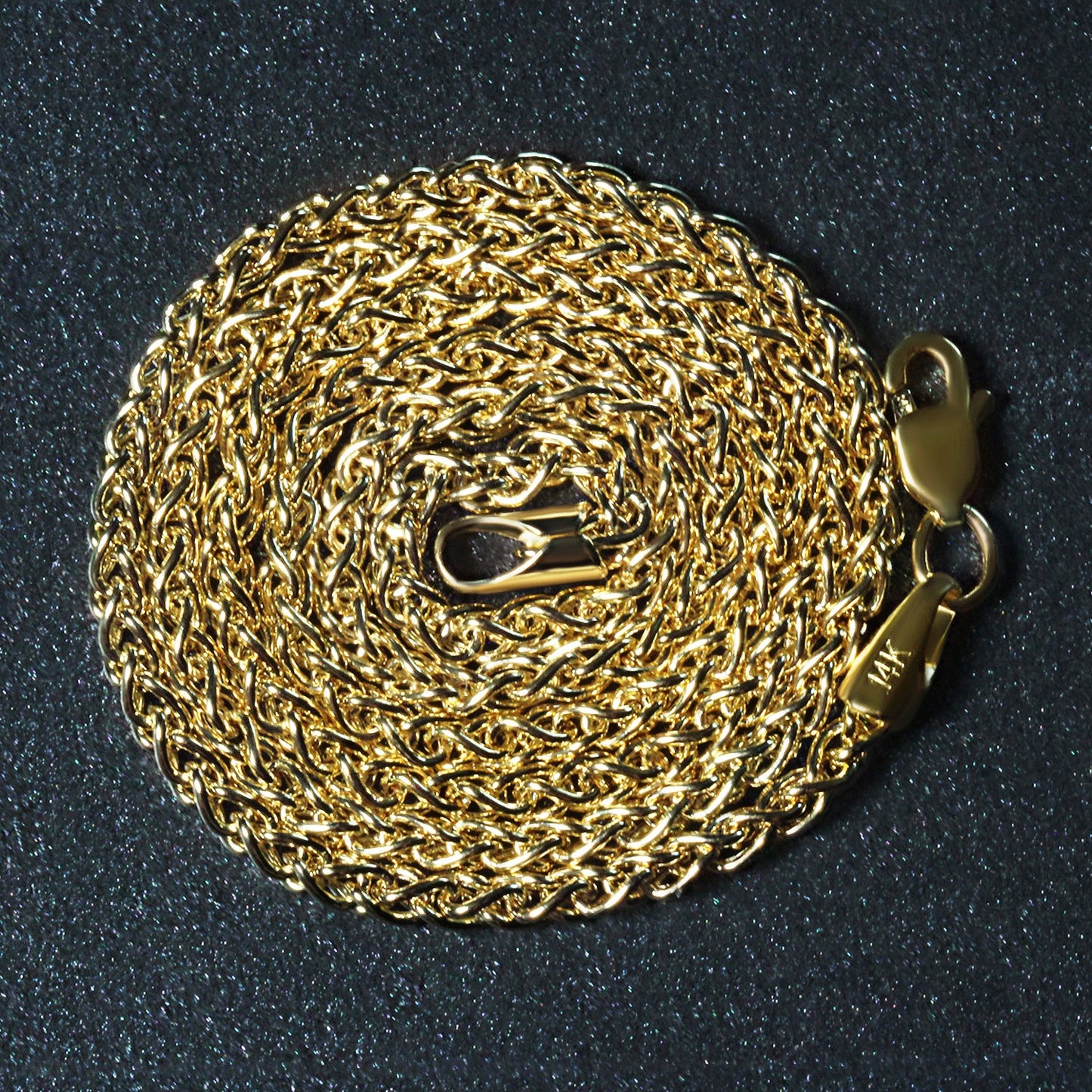 14k Yellow Gold Light Weight Wheat Chain (2.40 mm)