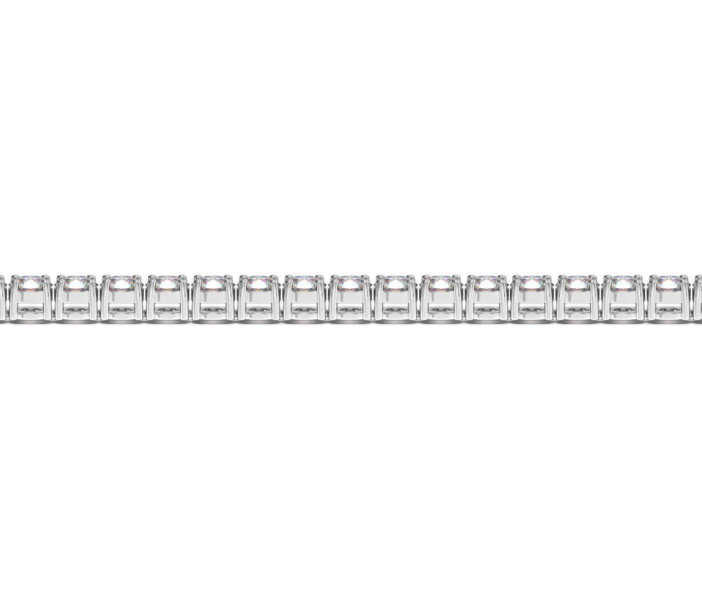 Lab Grown Round Diamond Tennis Bracelet in 14k White Gold (10 cctw F/G VS2/SI1)