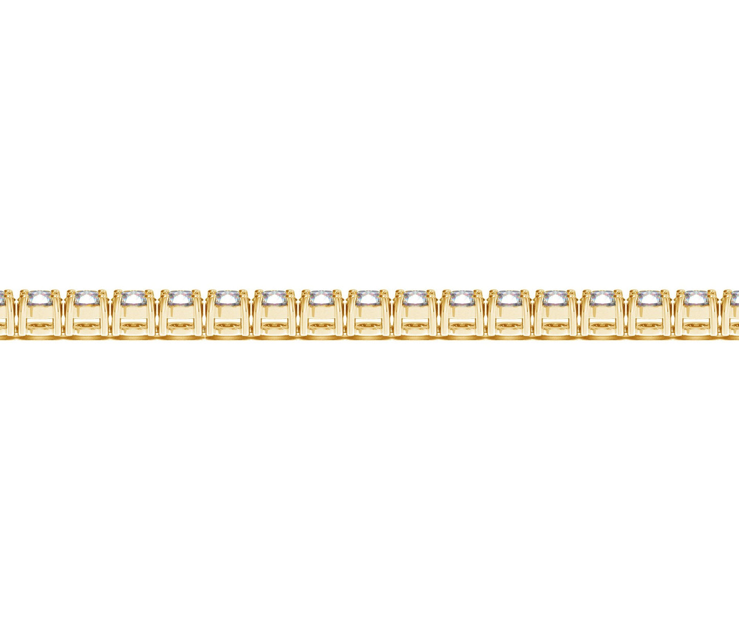 Lab Grown Round Diamond Tennis Bracelet in 14k Yellow Gold (7 cctw F/G VS2/SI1)