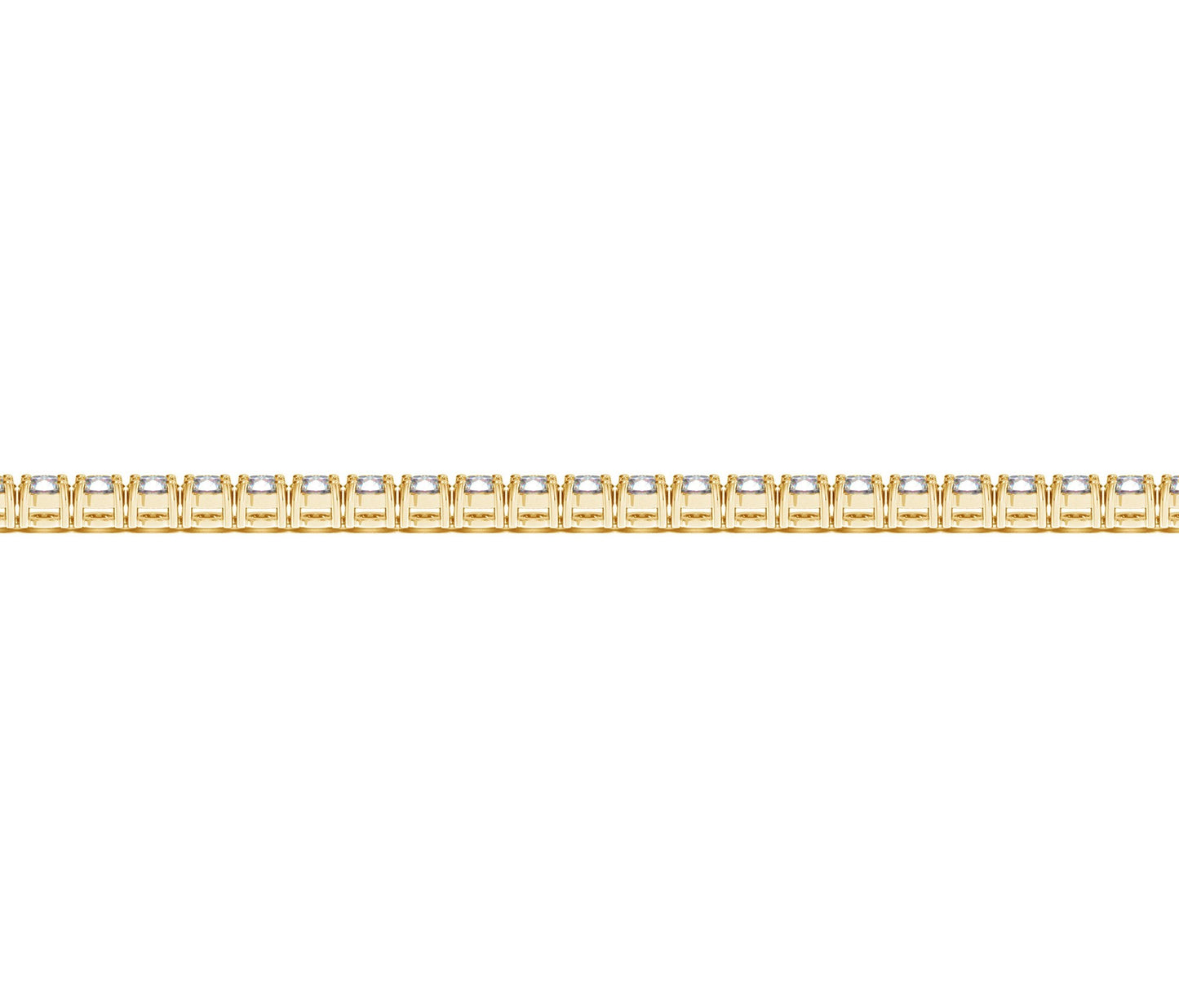Lab Grown Round Diamond Tennis Bracelet in 14k Yellow Gold (3 cctw F/G VS2/SI1)