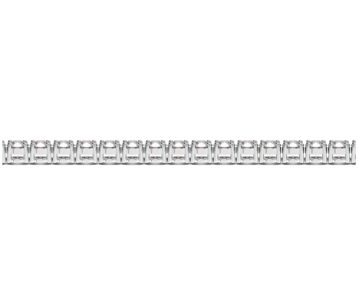 Lab Grown Round Diamond Tennis Bracelet in 14k White Gold (8 cctw F/G VS2/SI1)
