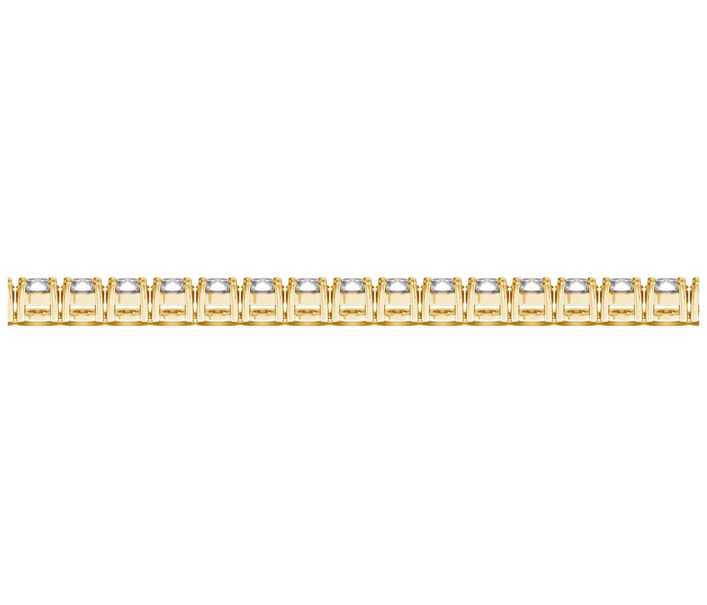 Lab Grown Round Diamond Tennis Bracelet in 14k Yellow Gold (8 cctw F/G VS2/SI1)